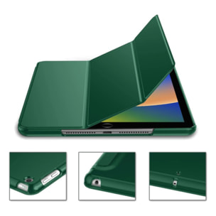 Etui Smart Cover iPad 10.2 Pouces (2019/2020/2021) vert sapin à rabat avec support