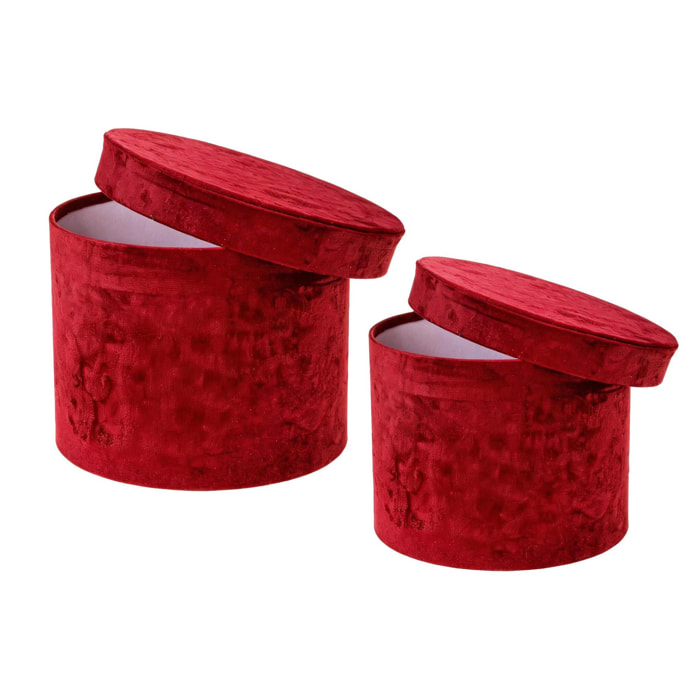 Cappelliere 17x17- velluto - Pezzi 2 - ROSSO - Bianchi Dino SpA