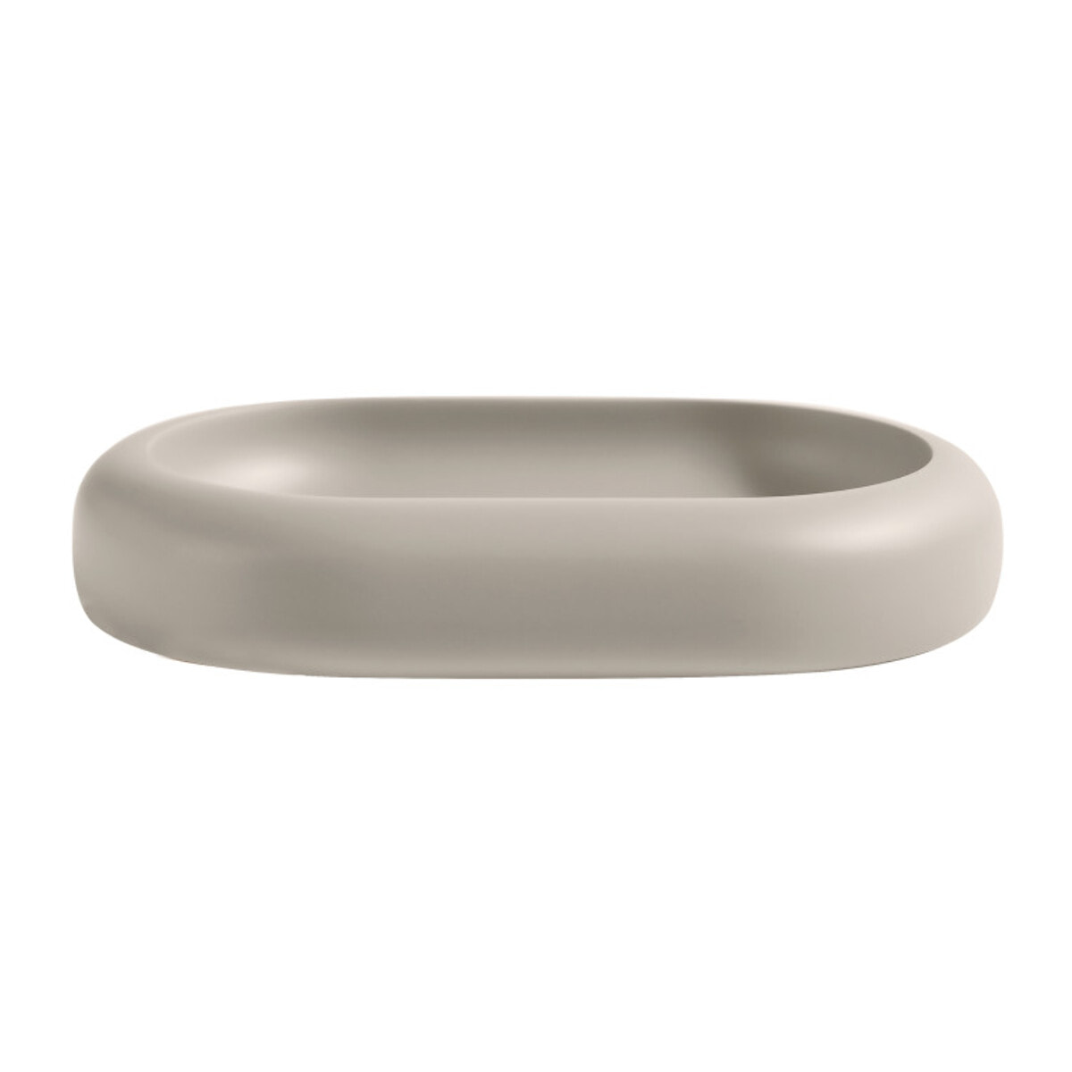 Porte-savon ZAC en polyresine – finition greige mate, design moderne