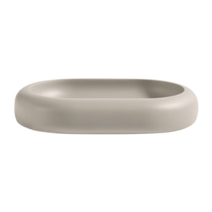 Porte-savon ZAC en polyresine – finition greige mate, design moderne