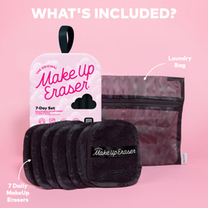 Black 7-Day Set - Serviette Démaquillante Réutilisable x7