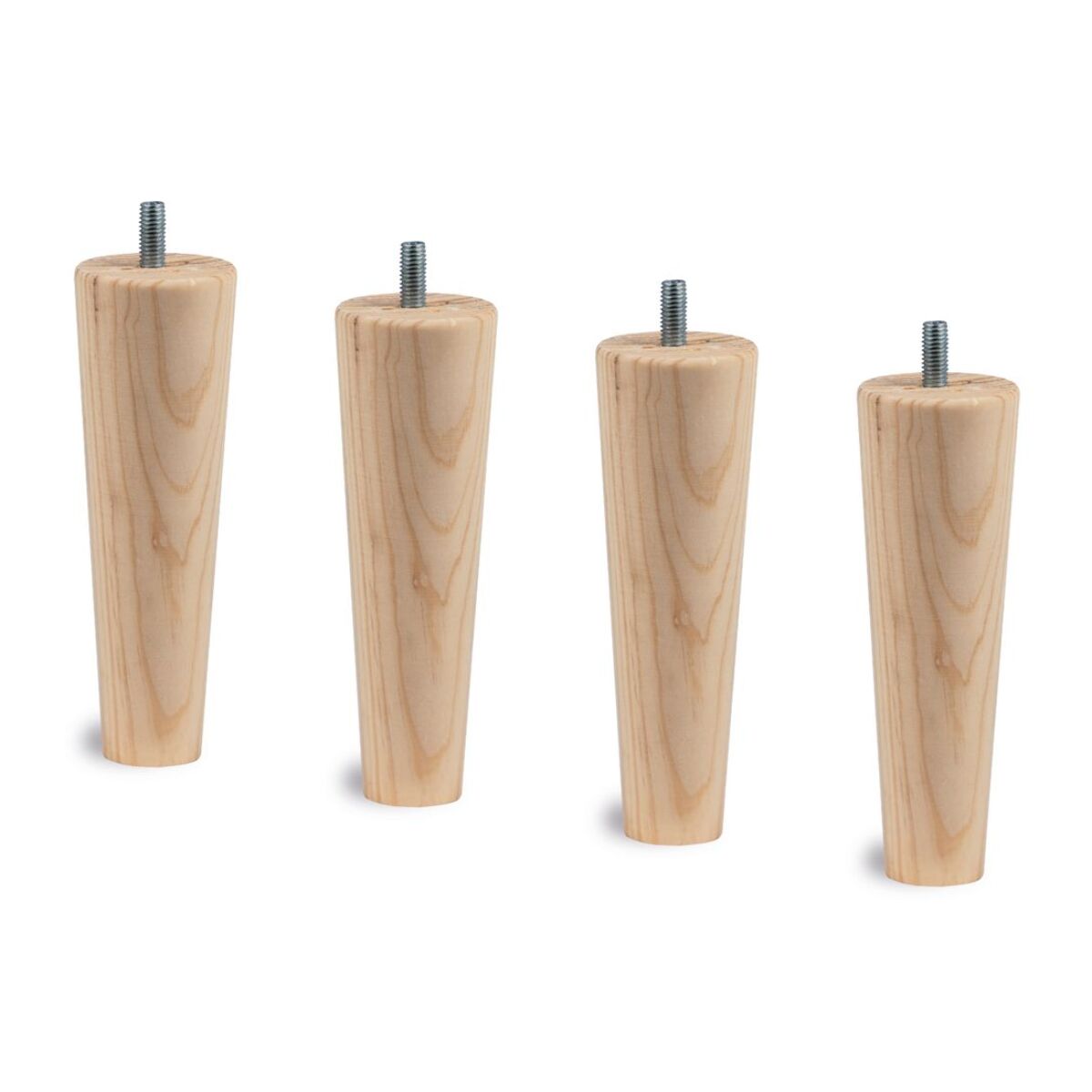 Lit Windsor Sommier tapissier en tissu - pieds bois