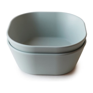 Mushie Pack Dos Bols Cuadrados Solid