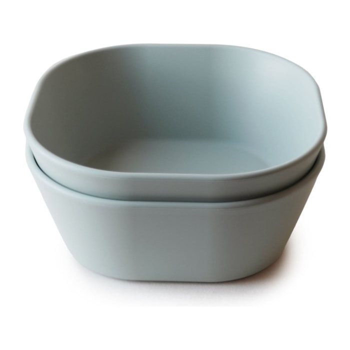 Mushie Pack Dos Bols Cuadrados Solid