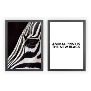 Pack Posters Animal Print Hauteur: 46 Longueur: 33.7 Largeur: 2