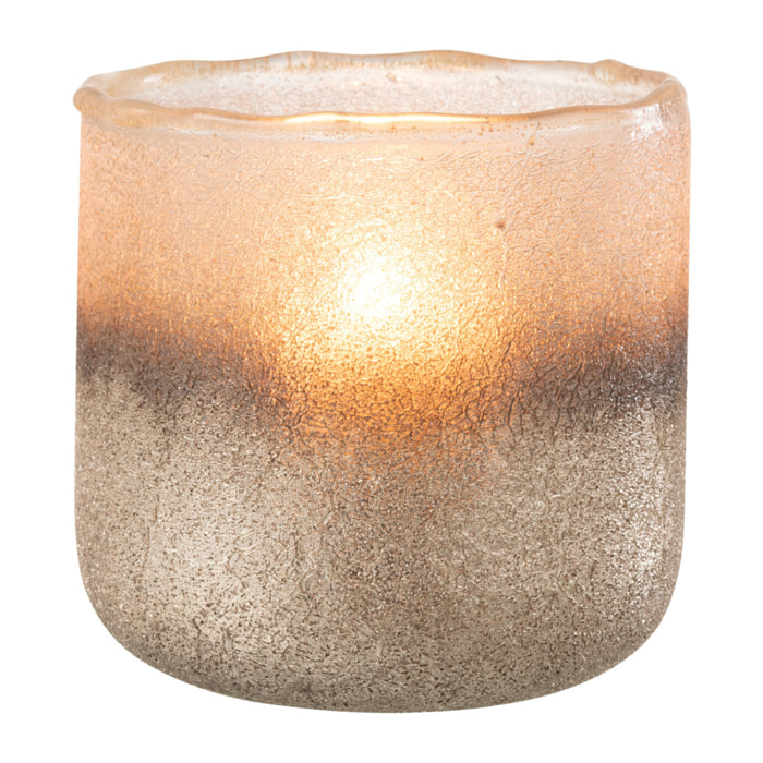 J-Line photophore Camille - verre - rose - large