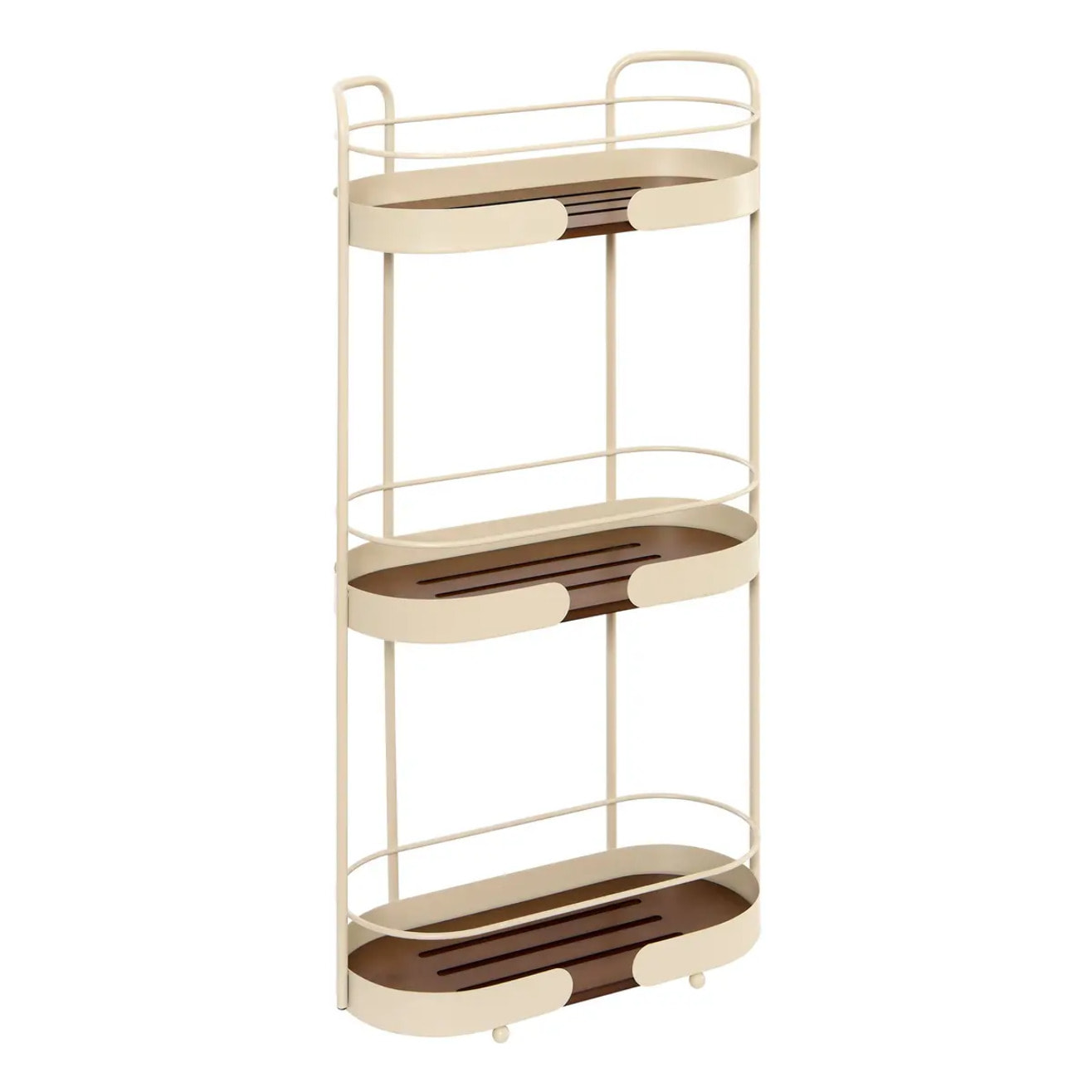 Étagère de douche Argileo ovale 3 niveaux beige