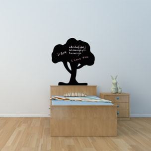 Sticker ardoise tableau noir - stickers muraux adhésif effaçable - GRAND ARBRE