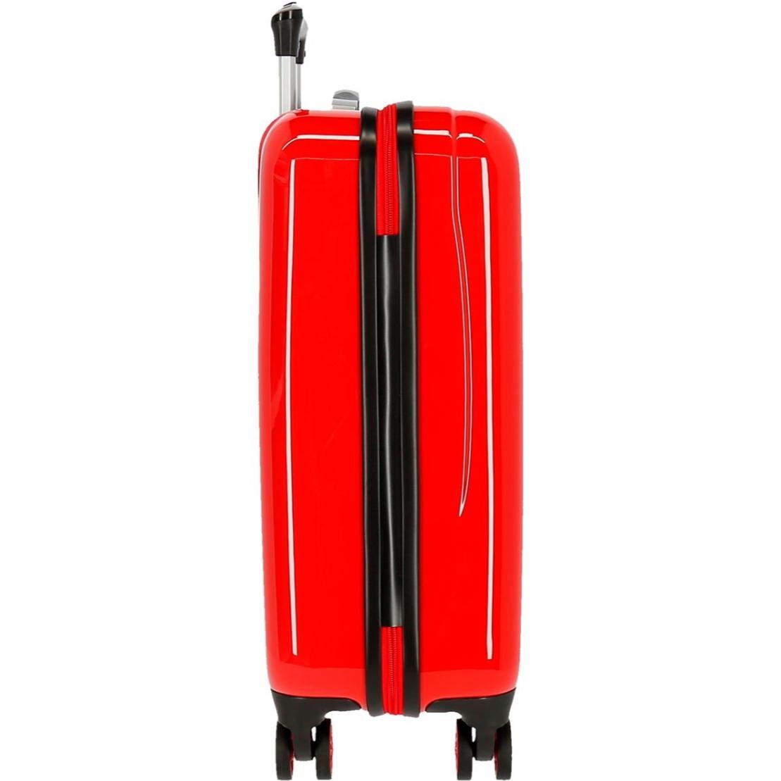 Trolley in ABS Mickey e Pluto Rosso Lui Mickey Mouse Rosso