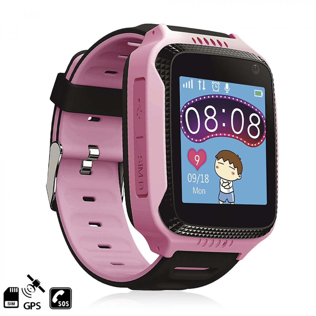 Smartwatch GPS especial para niños, con cámara, función de rastreo, llamadas SOS y recepción de llamada