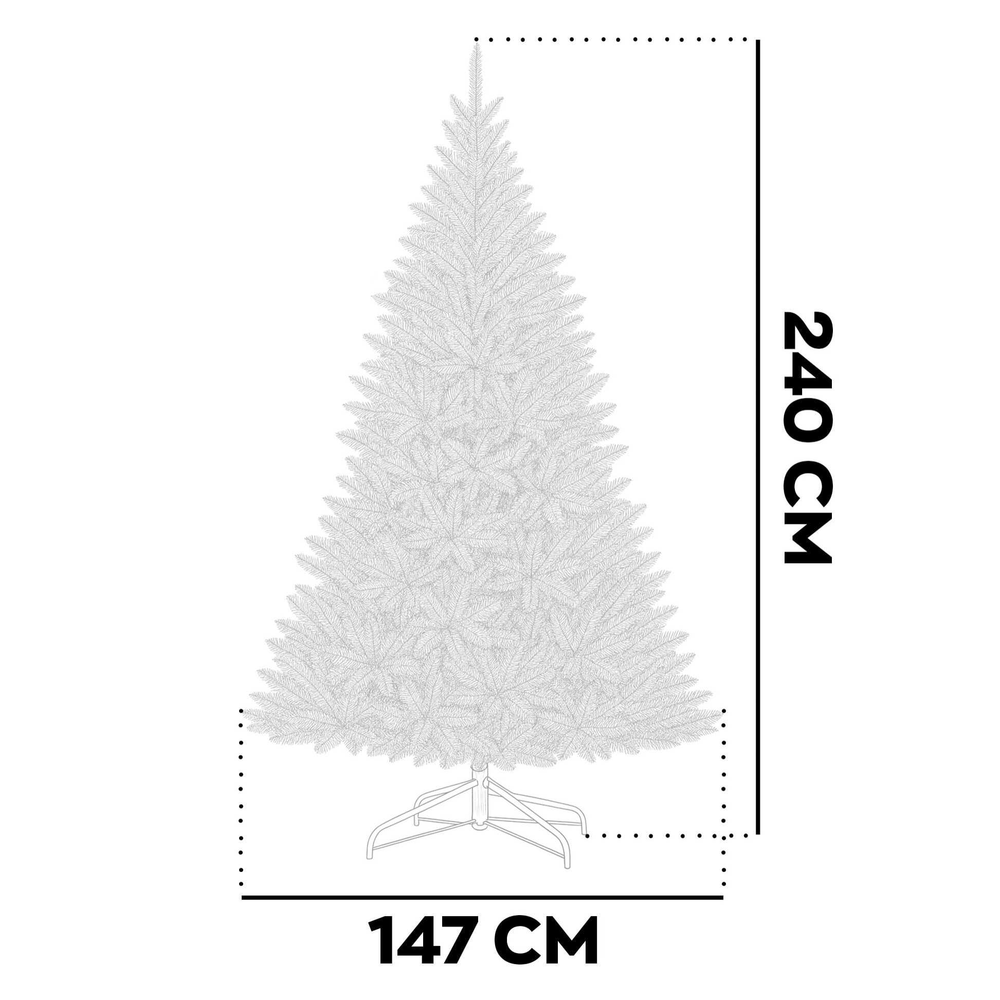 Alfa - Albero di Natale in PVC ø147x240H cm, 2440 Punte