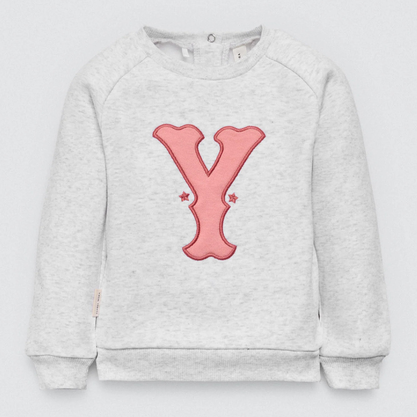 Set per neonato con felpa stampata grigia e jogger