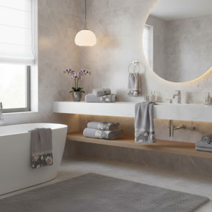 Set Spugna COROLLA 3 Pezzi: Viso+Ospite+Telo Bagno