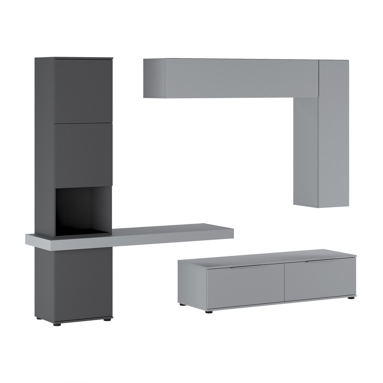 Oresteluchetta Parete soggiorno KERRY GRAPHITE