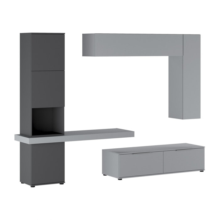 Oresteluchetta Parete soggiorno KERRY GRAPHITE