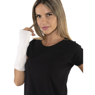 T-shirt donna a manica corta con placchetta Leone 1947 Never Without