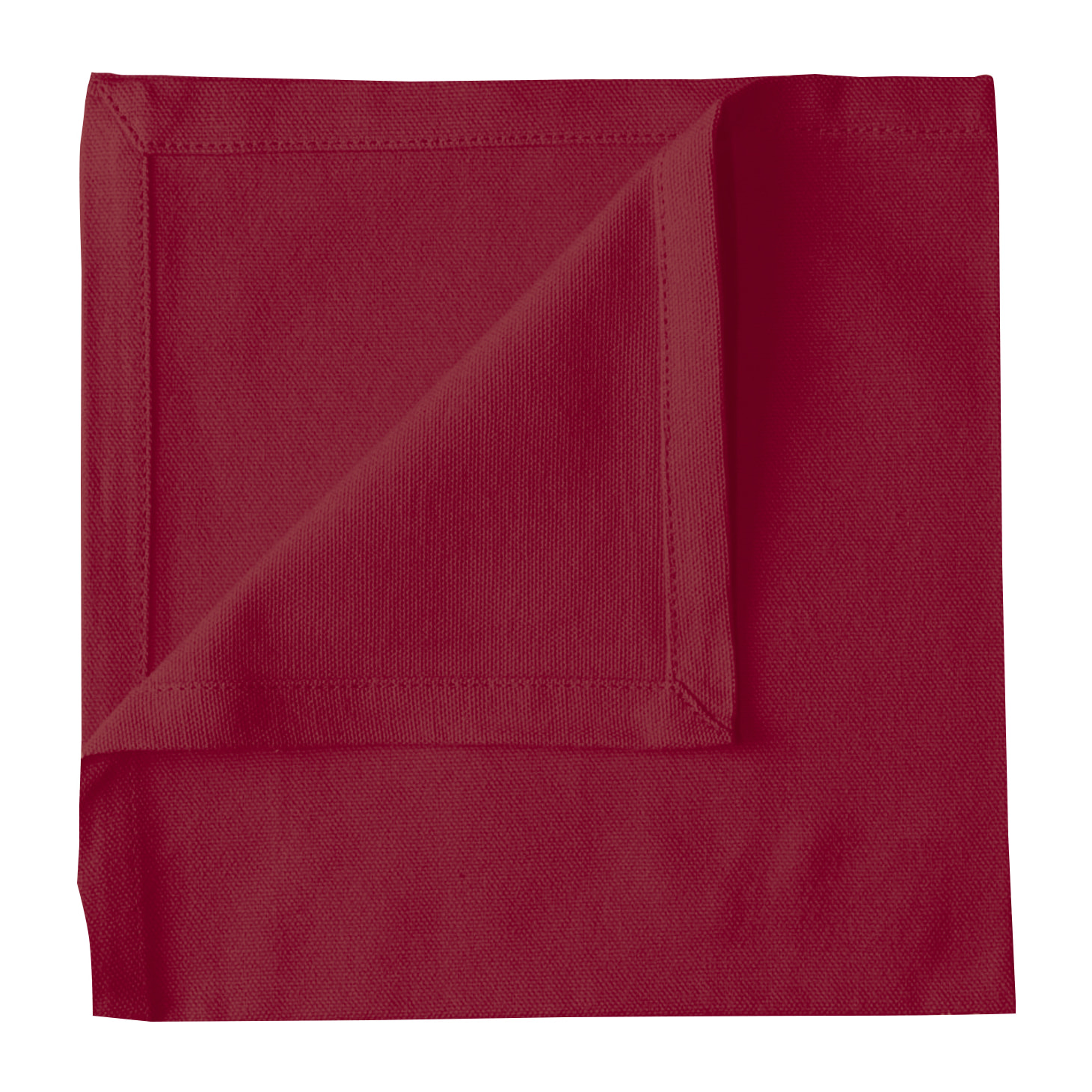 Serviette de table unie et colorée - Bordeaux