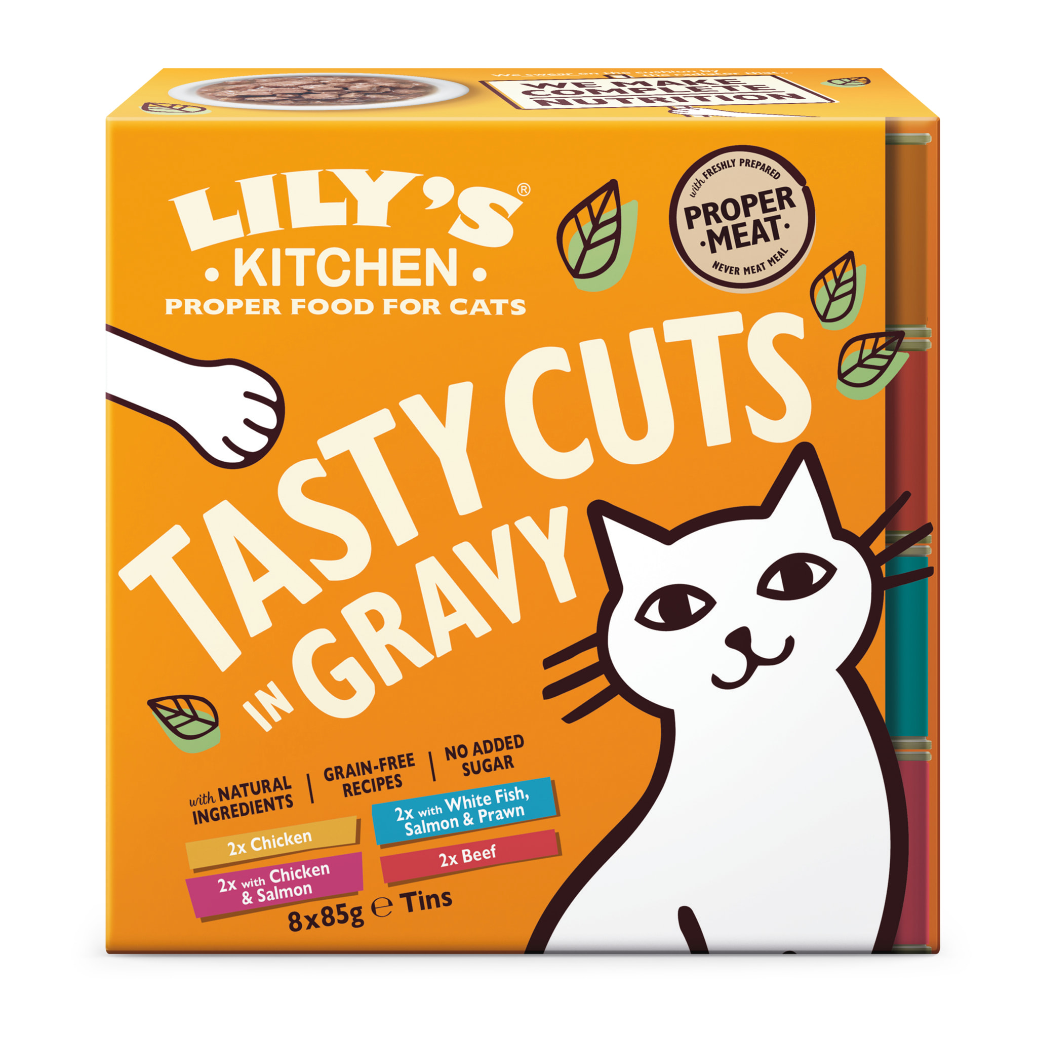 Lily's Kitchen Chat Délicieuses bouchées en sauce Multipack 8x85g - Lot de 6