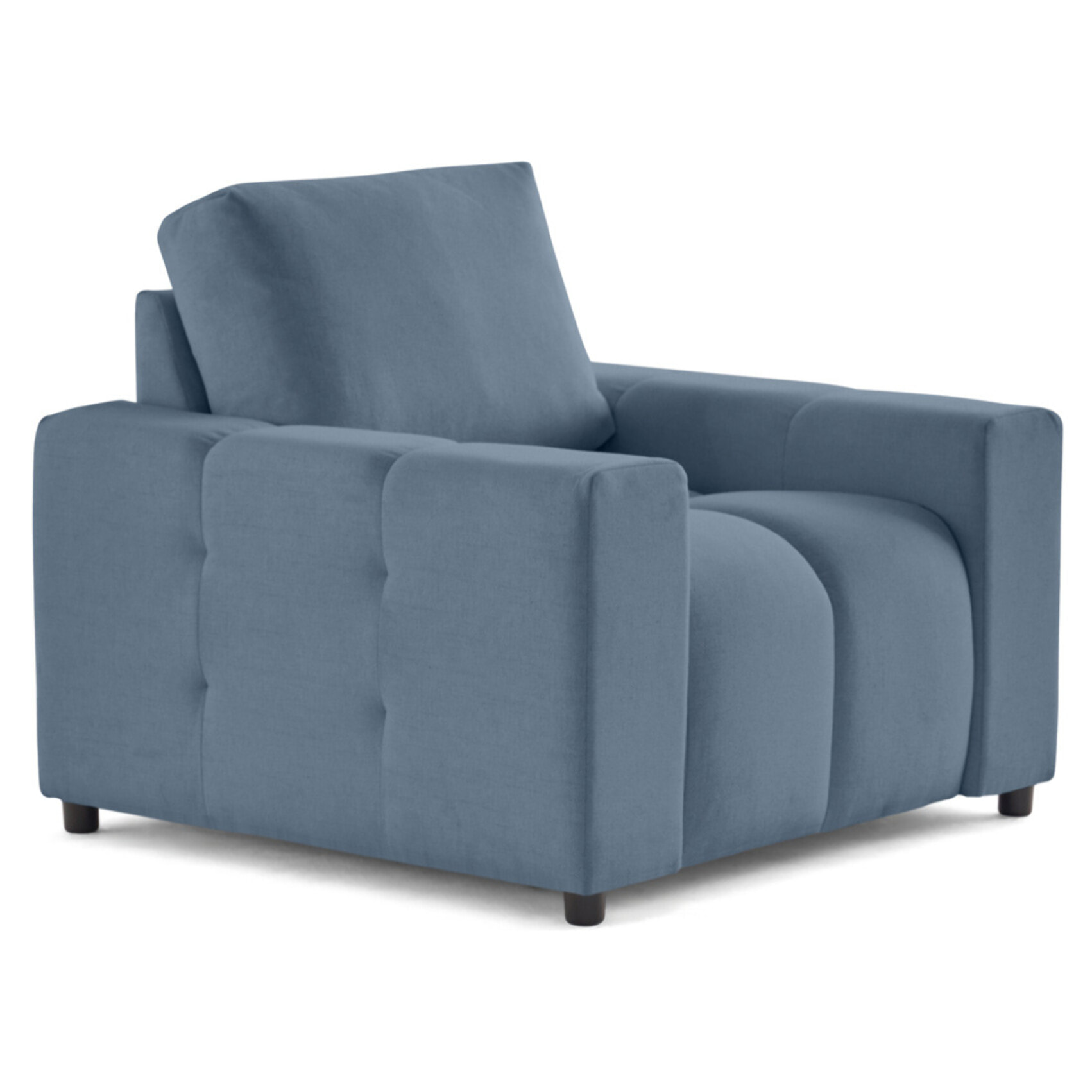 Crocus - fauteuil en tissu - Bleu