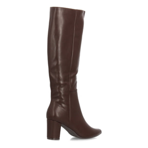Botas altas elegantes con tacón ancho para mujer