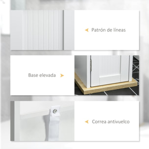 Columna de Baño Armario de Baño con Compartimento Abierto Puerta 2 Estantes Ajustables y Portarrollo Estilo Moderno 20x20x80 cm Blanco