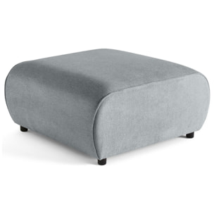 Suaro - Pouf en tissu texturé - Gris