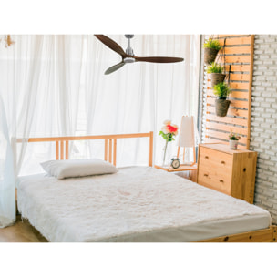 Ventilateur de plafond Réversible  Thermostat Dimmable Wifi Moteur à courant continu Toits en pente Télécommande Lumière à trois tons Hypersilence Mémoire