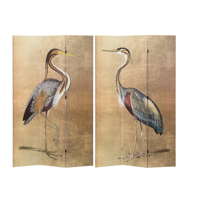 Biombo Canva Garzas 120x3x180 Cm