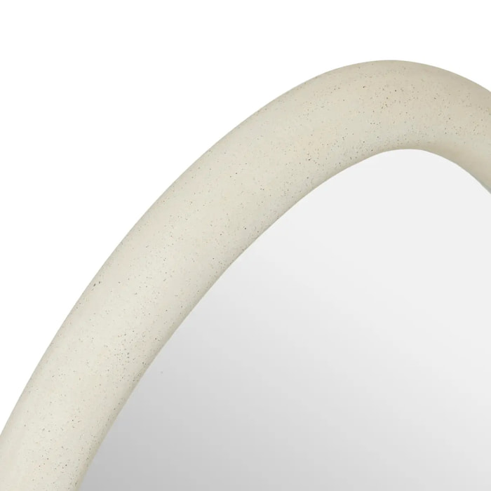 Miroir mural Chesni blanc 60x47cm