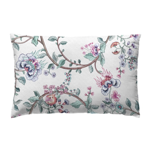 Funda de almohada lotus blanco