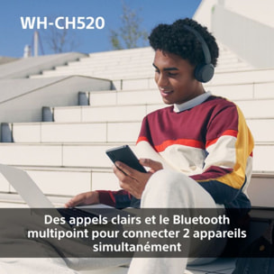 Casque SONY WH-CH520 Crème
