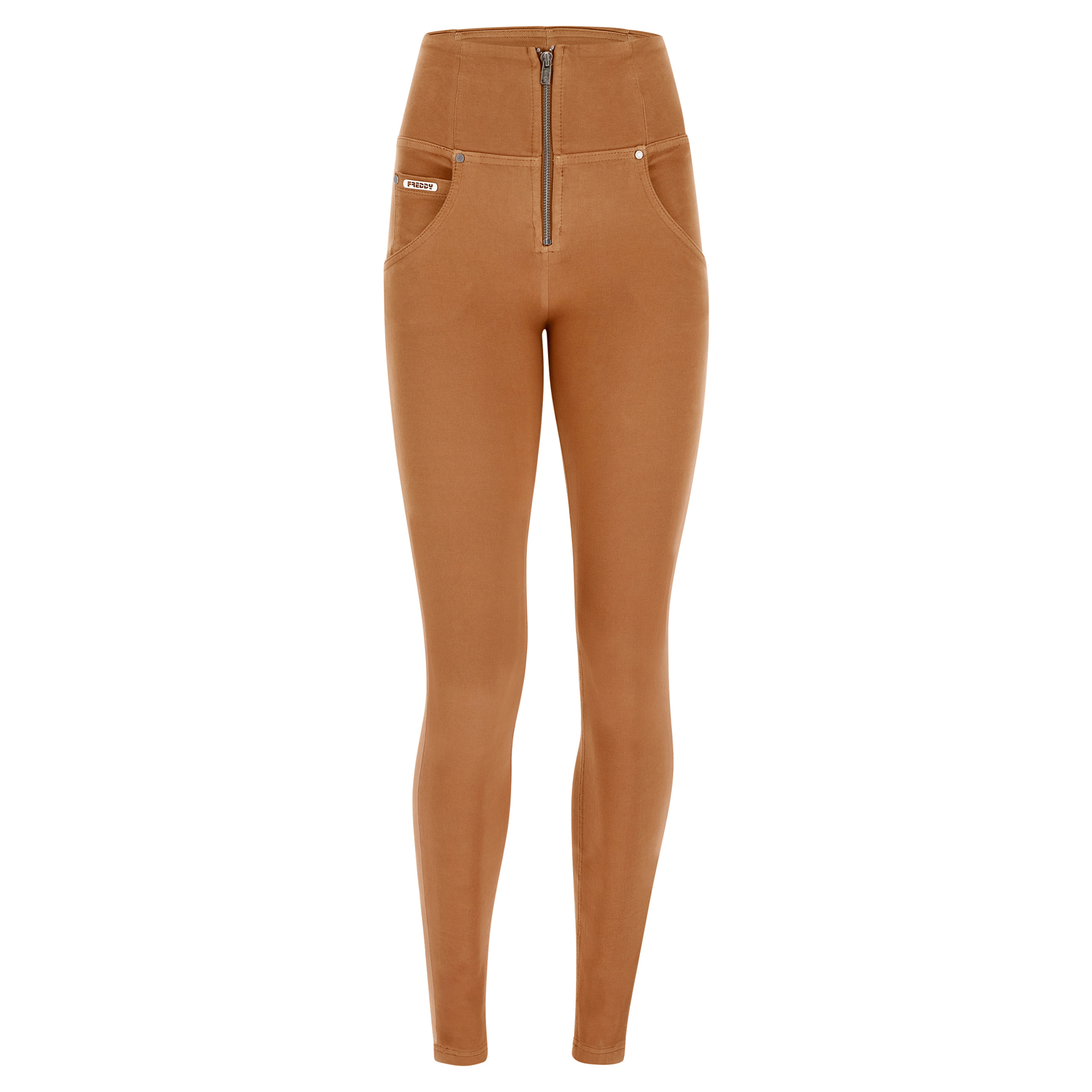 Pantaloni push up WR.UP® vita alta tessuto navetta ecologico