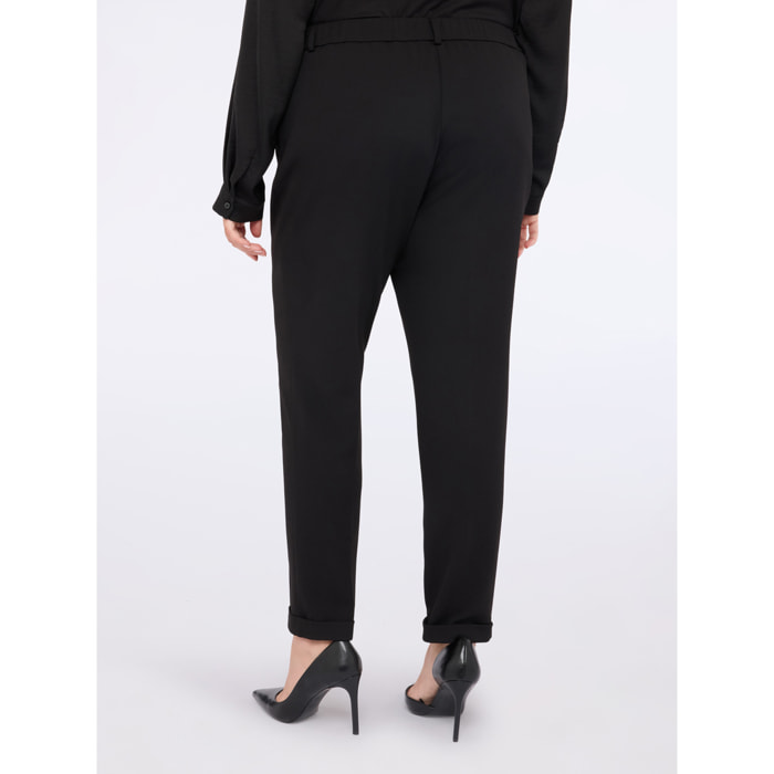 Fiorella Rubino - Pantalones New York en tejido elástico - Negro
