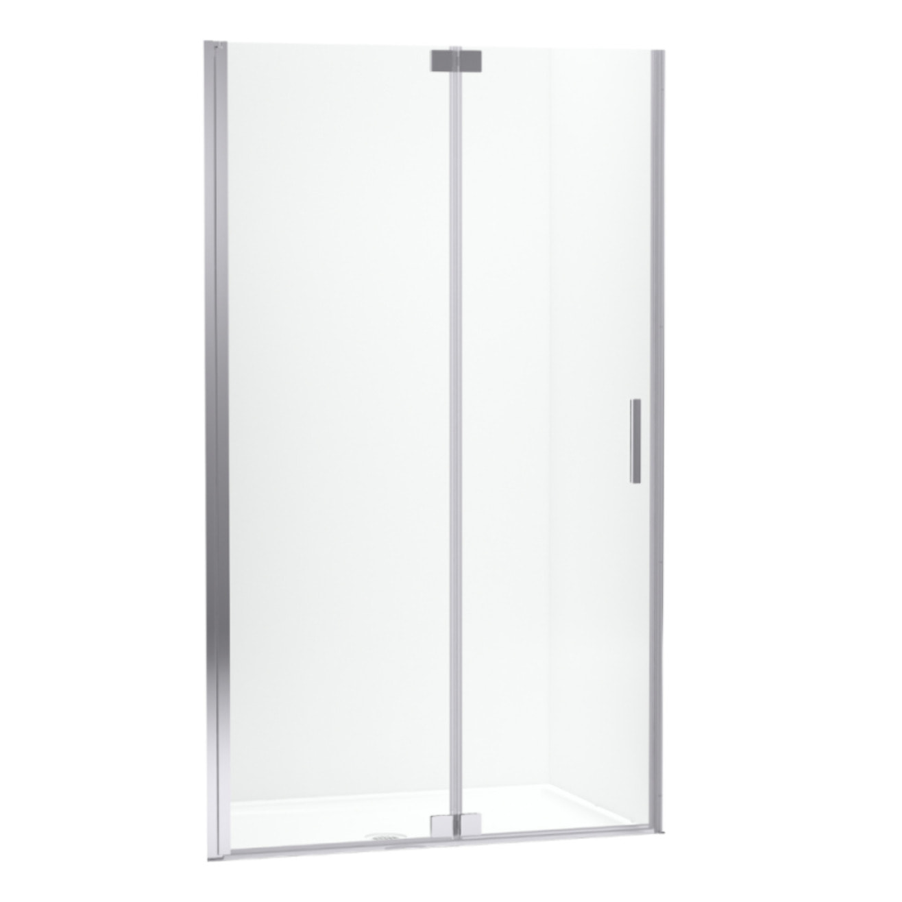 Porte de douche pliante 120 x 200 cm Contra chromé