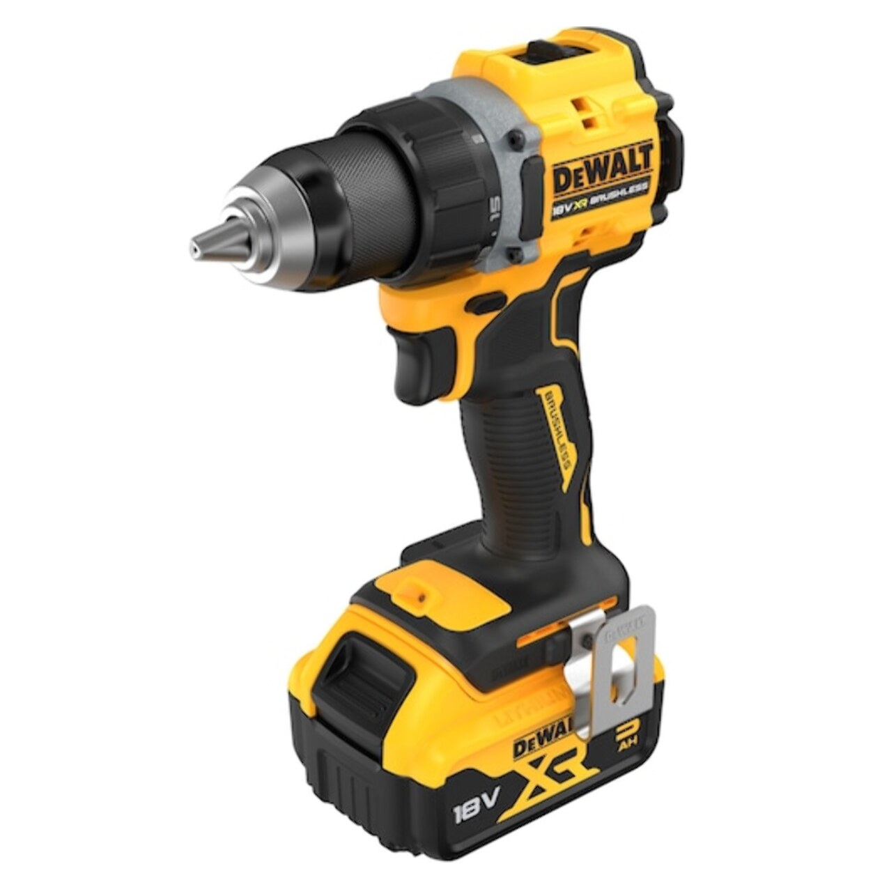 Perceuse-visseuse compacte XR 18V 5 Ah Li-ion Brushless - DEWALT - DCD794P2T-QW