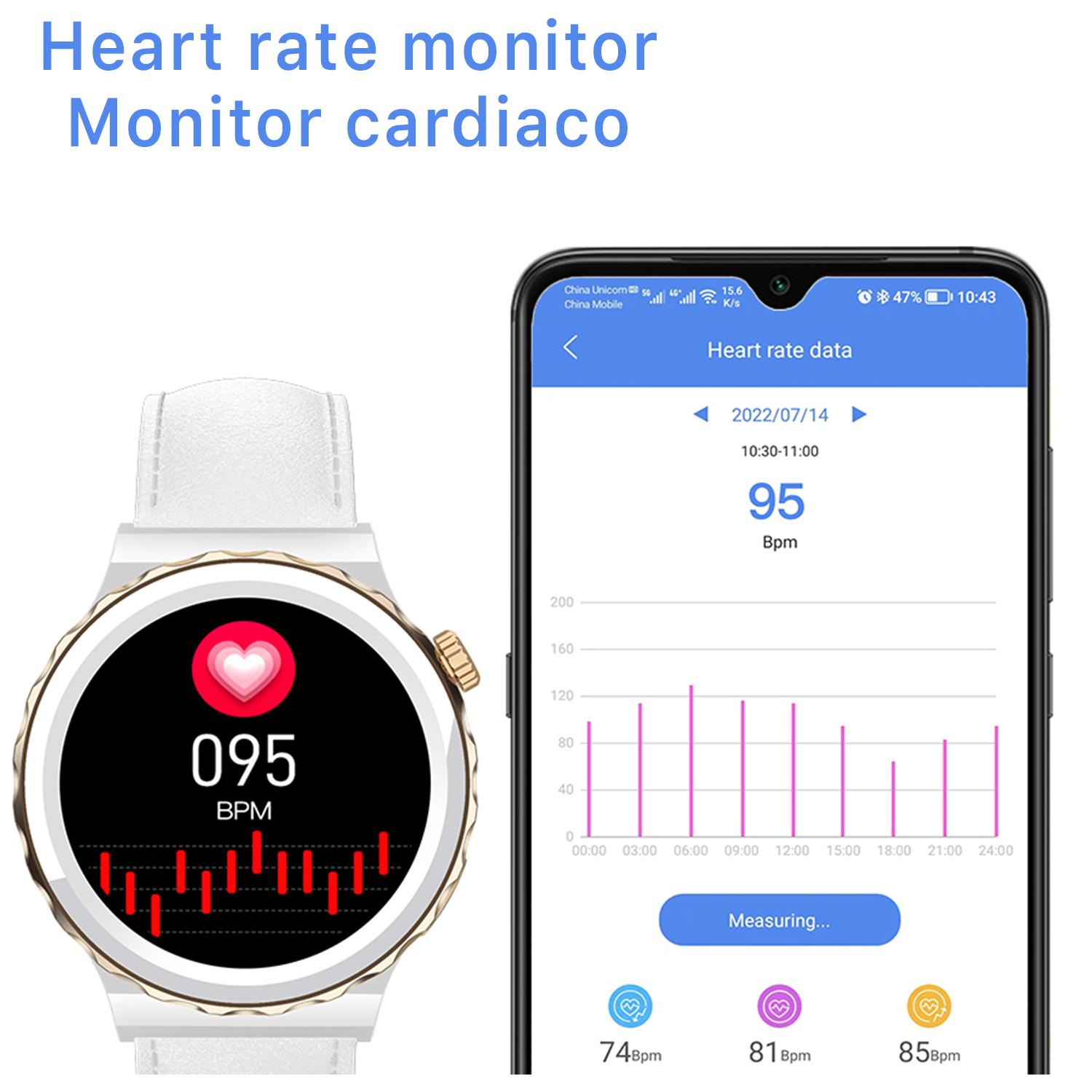 Smartwatch E23 con monitor de tensión y O2 en sangre. 15 modos deportivos, NFC.