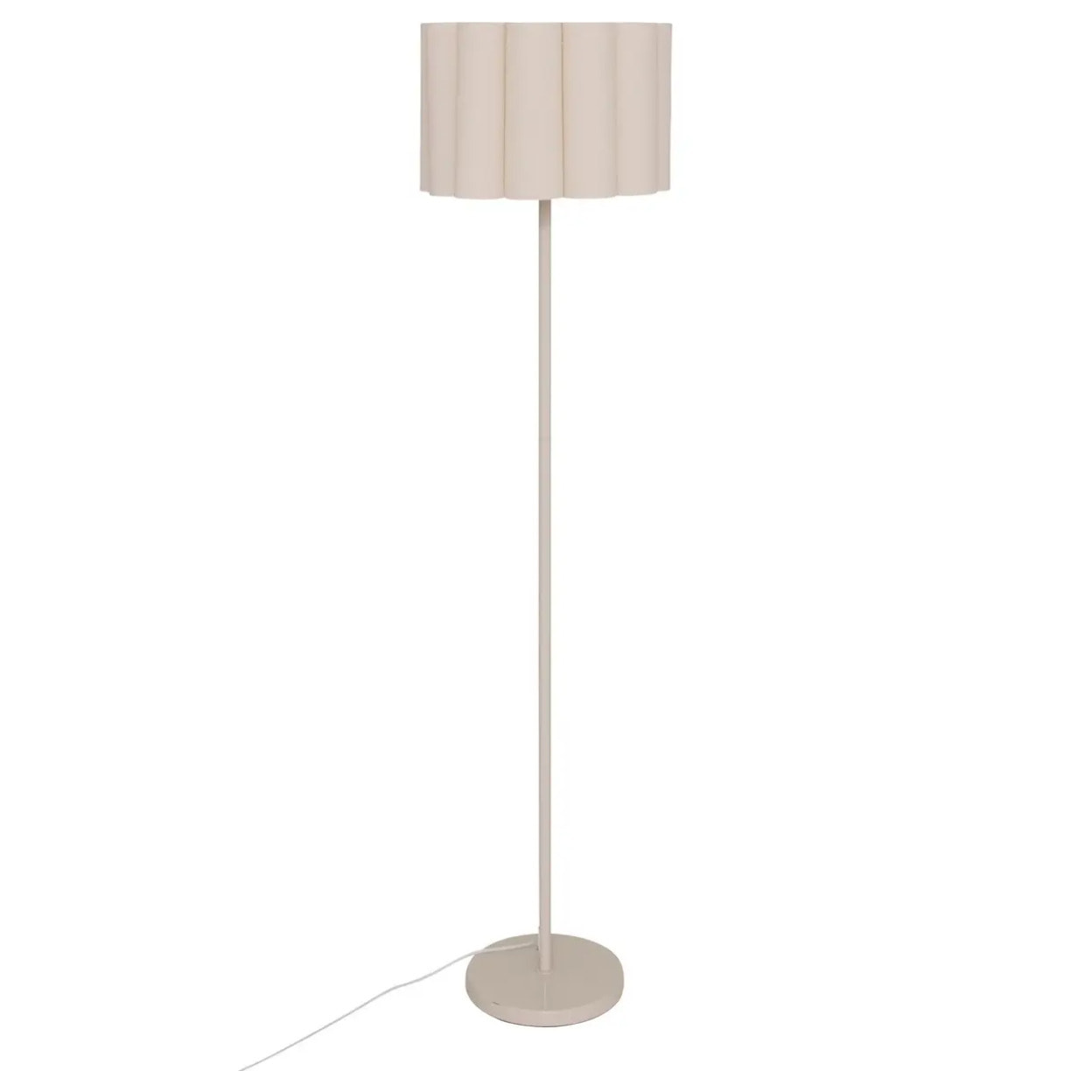 Lampadaire droit secteur Rona beige H150cm