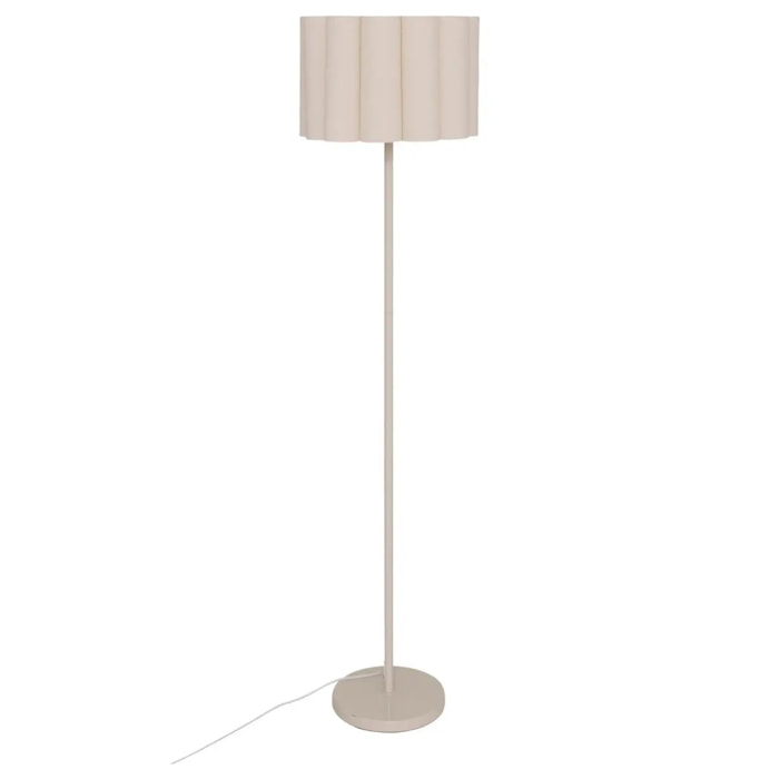 Lampadaire droit secteur Rona beige H150cm