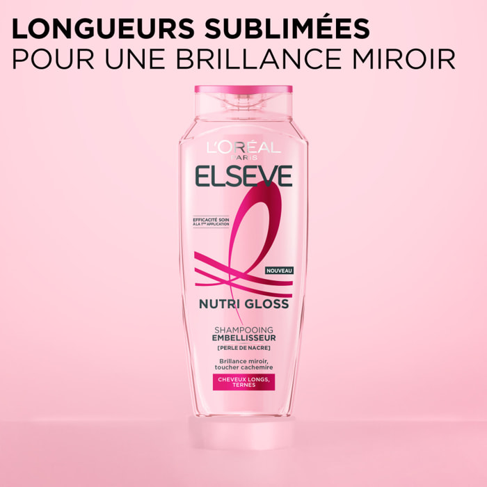 Lot de 12 - L'Oréal Paris Elseve Nutri Gloss Shampooing Embellisseur 300ml