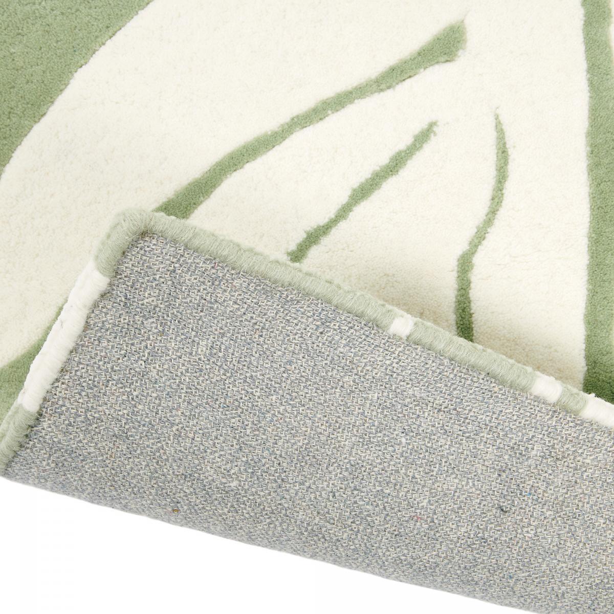 Tapis salon et chambre fait à la main en laine motif floral DEFI