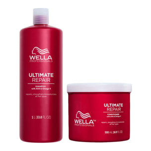 WELLA Kit Ultimate Repair Shampoo 1000ml + Conditioner 500ml