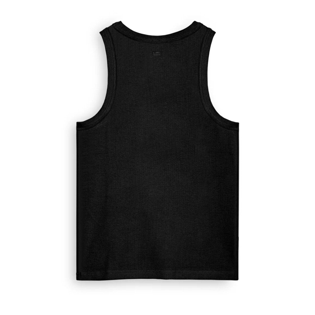 Camiseta Mujer sin Mangas Rib Tank Top Negro