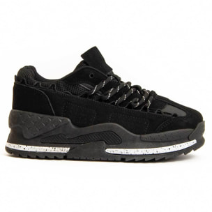 Sneaker De Plataforma - Negro - Altura: 4 Cm