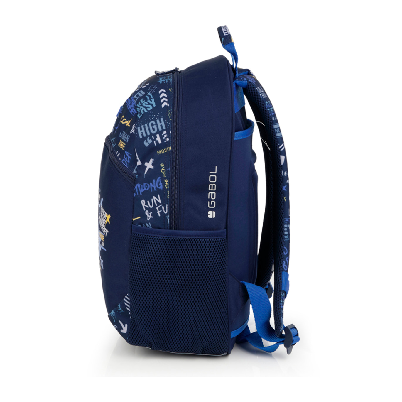 Mochila adaptable a carro Gabol SKULL azul y resistente al agua