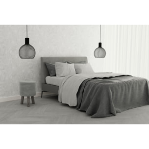 COMPLETO LETTO ELEGANT MADE IN ITALY MICROFIBRA - BIANCO MATRIMONIALE