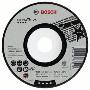 MEULE EXPERT Ø125X6.0MM A30SBF INOX DEPORTE - BOSCH - 2608602488