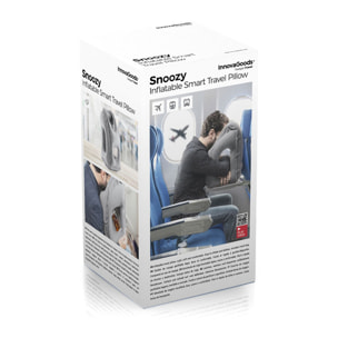 Oreiller de Voyage Gonflable Frontal Snoozy InnovaGoods