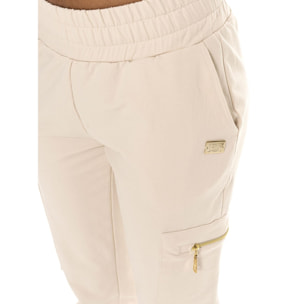 Mono de invierno de mujer, cuello alto y cremallera, pantalón cargo Leone 1947