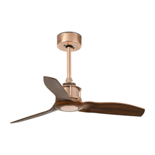 JUST FAN XS ventilatore da soffitto rame/lengo 81cm