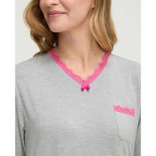 Camisón mujer vigore de pico puntilla